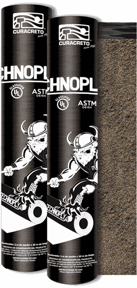 Rollo Technoply® con acabado arenado para cimentación